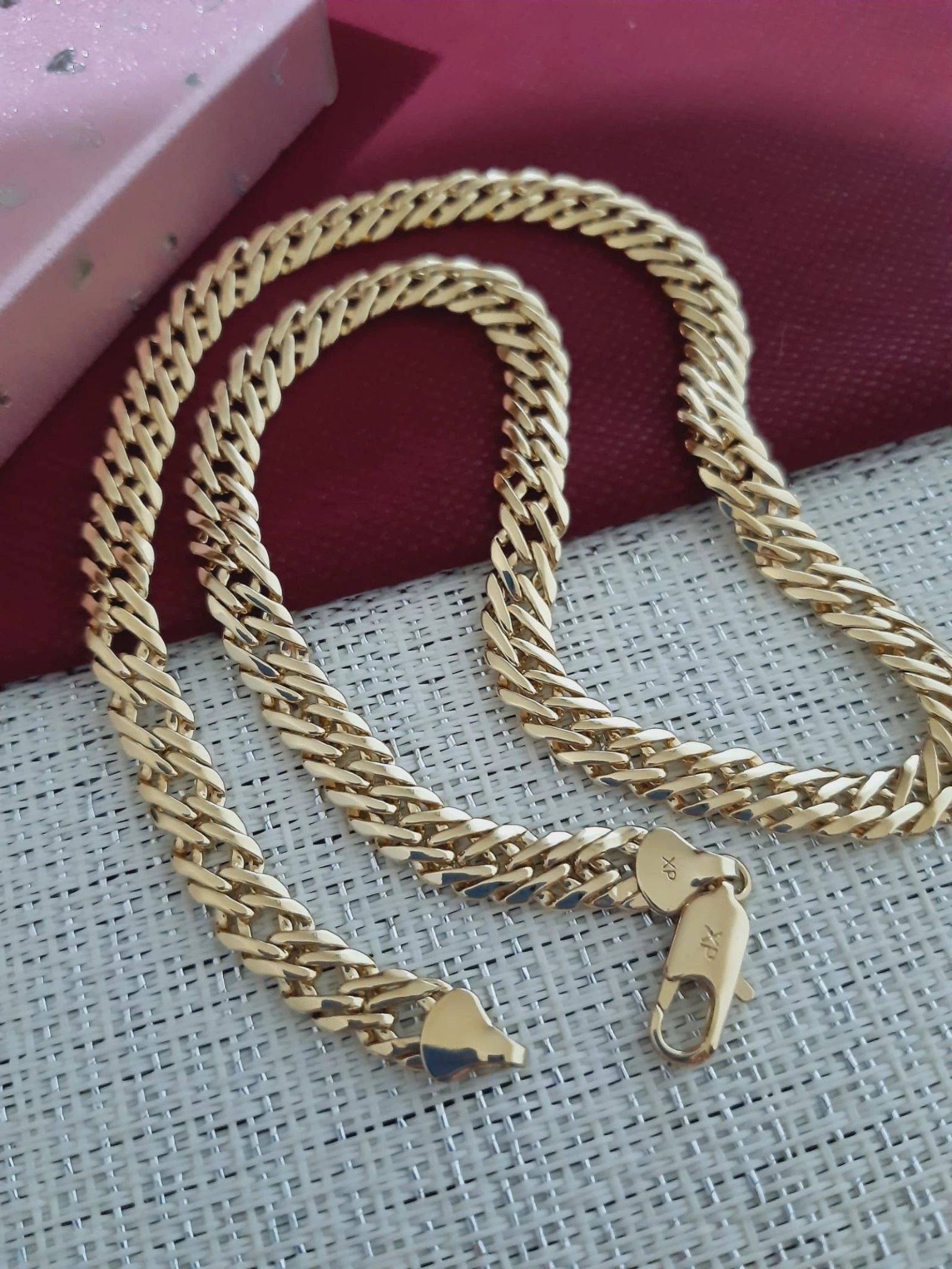 14k gold plated chain, 50cm – photo 6